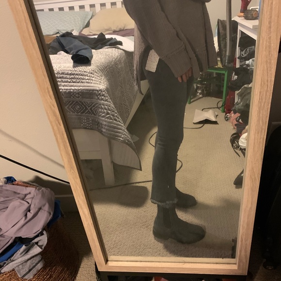 Free people cropped straight/ kick flare jeans NWT - Picture 1 of 5